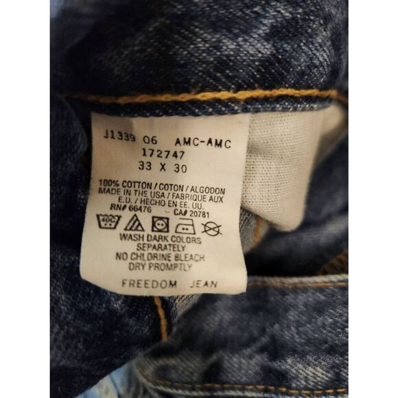 VTG Tommy Hilfiger MADE IN USA Tommy jeans Freedom jean Men's 33x27* measured - Picture 8 of 9